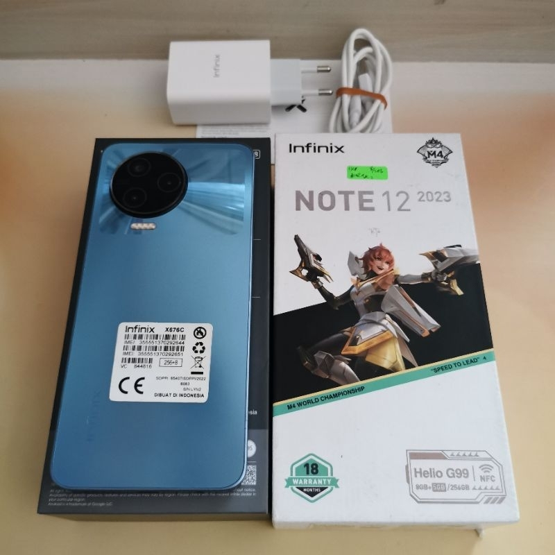 Infinix NOTE 12 2023 ram 8GB 256GB Bekas - Garansi Resmi - second