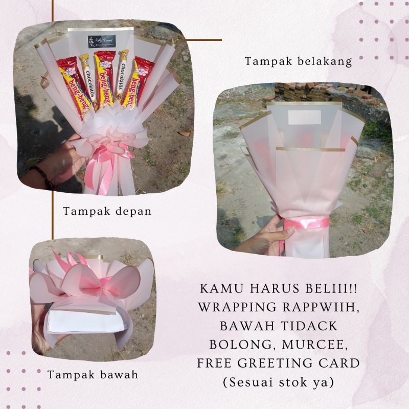 

bouquet snack bengbeng + chocolatos buket wisuda ulang tahun