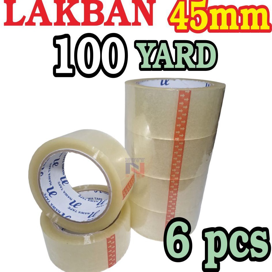

SALE PROMO HEMAT HARGA 1 SLOP 6 PCSROLL LAKBAN BENING COKLAT 45mm X 1YARD KUALITAS TERBAIK