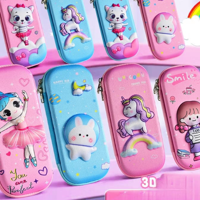 

HJ6 Kotak Pensil Anak Tempat Alat Tulis 3D Karakter Timbul Kotak Pencil Anak Perempuan Anak Laki Laki Kotak Pensil Karakter Lucu