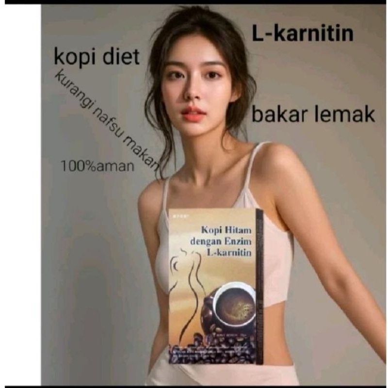 

BPOM✅ | KOPI RENDAH LEMAK | COFFE LKARNITIN | PELANGSING BADAN (10 SACHET)