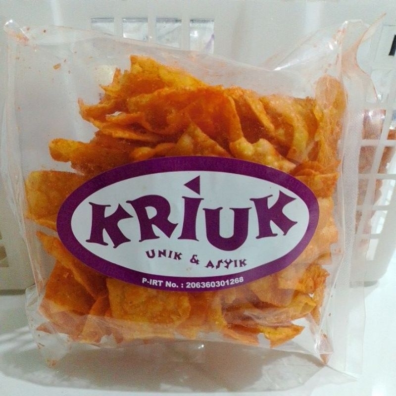 

kriuk@berkah kripik kulit pangsit balado