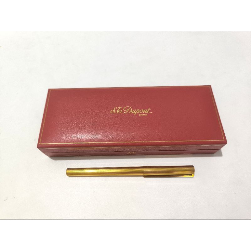

Original ST DUPONT Paris Gold ballpoint vintage pen pulpen antik