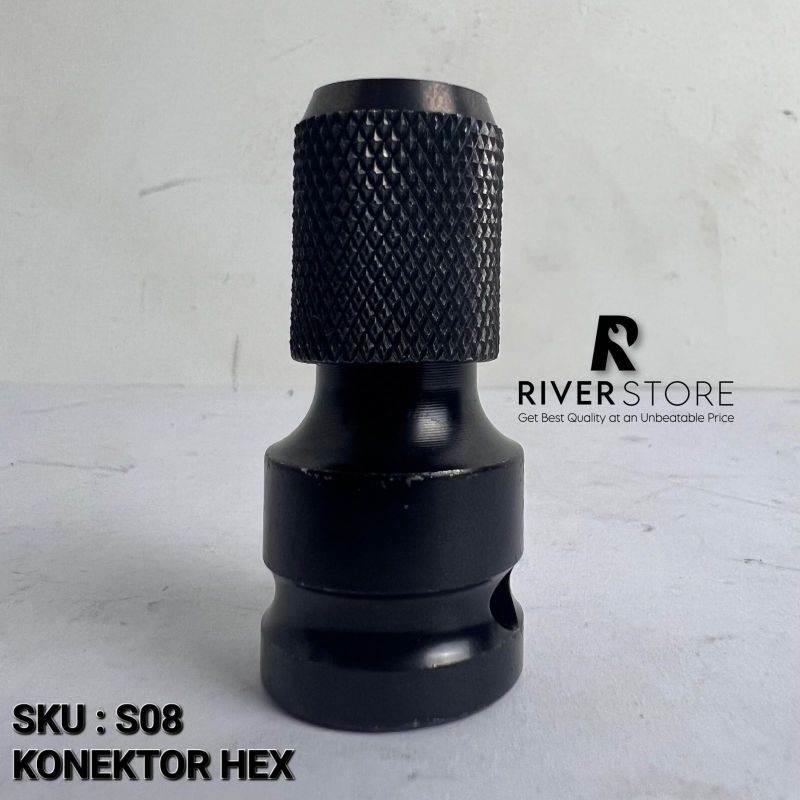 Adaptor Impact Ke Konektor Hex Mata Obeng Sekrup Bor Impact Driver Ekonomis