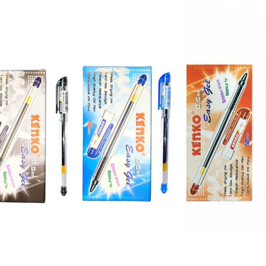 

Limit Bayar Ditempat Pulpen Kenko Easy Gel 5mm 1 lusin12 pulpen