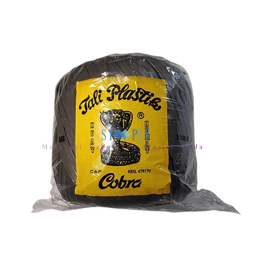 

HJ6 COBRA Tali Rafia Hitam 1 Kg Rol