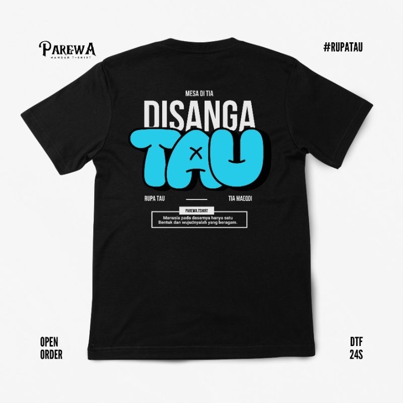 PAREWA KAOS MANDAR | KAOS MANDAR KATA-KATA | CUSTOM KAOS MANDAR | DISTRO MANDAR