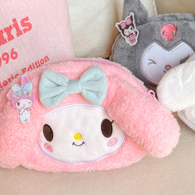 

Hemat Sanrio Kawaii Pink Pencil Case Large capacity Cute Pen Bag Student School Pencil Bags for Girl Study Stationery School Supplies