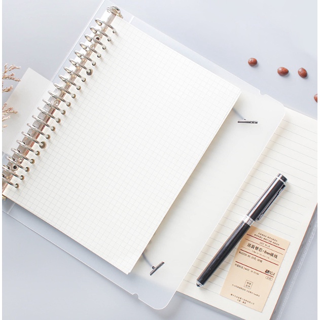 

TERBATAS Zumoo Loose leaf B5 Refill Binder 6 LEMBAR Bookpaper 8 gsm GRID DOT RULED BLANK 26 Holes