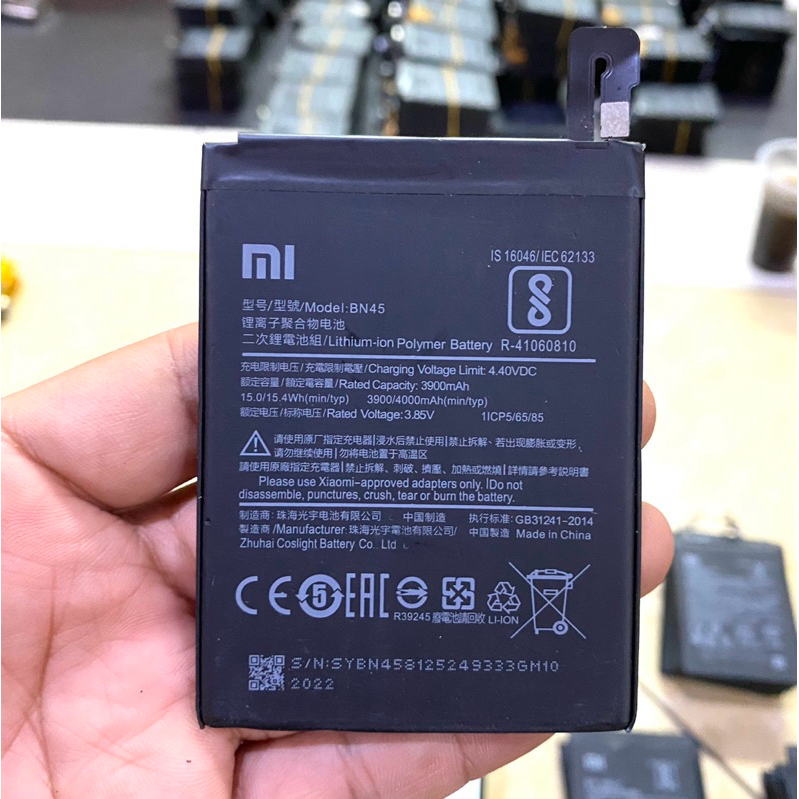 Batre Baterai xiaomi Redmi Note 5 / Note 5 Pro Original Batre Xiaomi Bn45 copotan original