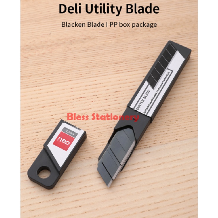 

Boom isi cutter BESAR hitam DELI isi ulang cuter BESAR hitam Black cutter blade refill