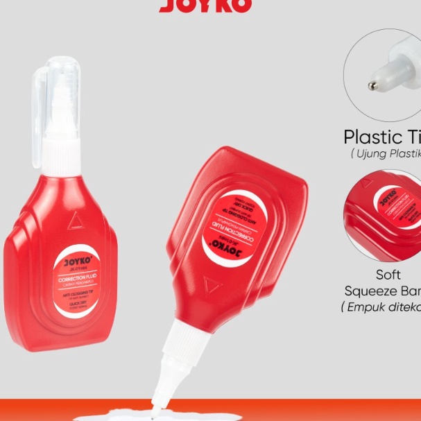 

Bonus 12pc TIP EX CAIR JOYKO JK 1 MINI CORRECTION FLUID TIPE X PENGHAPUS PEN CAIR