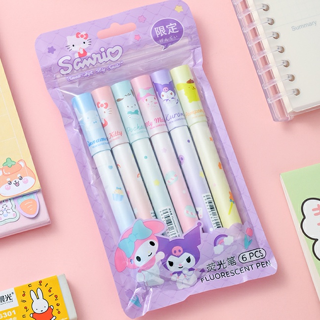

KI3 1 SET STABILO LUCU SANRIO HIGHLIGHTER PASTEL PENANDA PEWARNA STABILO SANRIO 1 SET 6 PCS WARNA WARNI COLOURFUL KAWAII