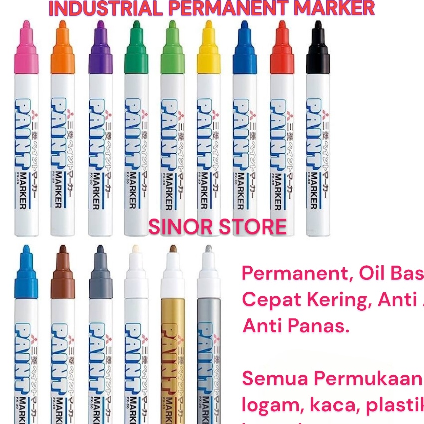 

Bonuskan UNI PAINT Marker Mitsubishi PX2 Spidol Permanent Oil Based