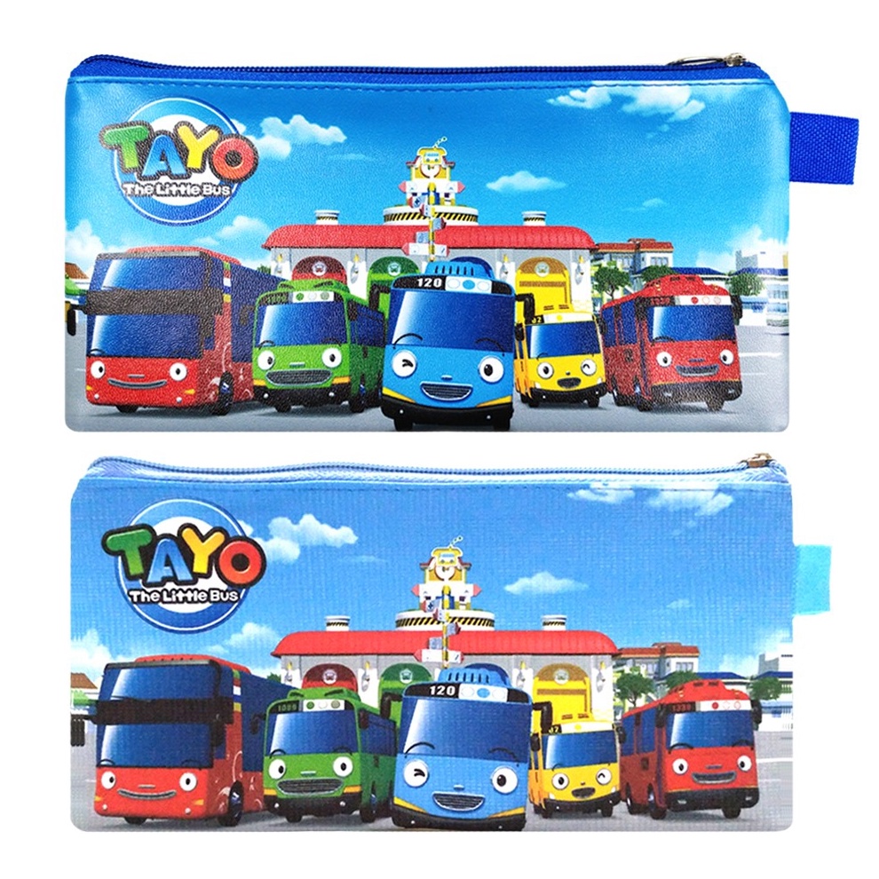 

MURRRMERRR Mini Case Tayo The Lilttle Bus Bis Biru Pencil Case Organizer Tempat Pensil Stationary Fancy Organizer