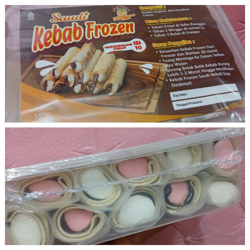 

Kebab Marshmallow coklat isi 10
