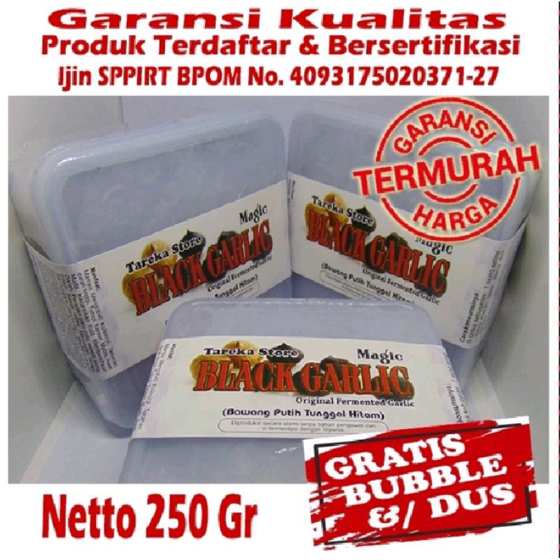 

BLACK GARLIC-BAWANG PUTIH TUNGGAL 1/4 KG BAWANG HITAM LANANG