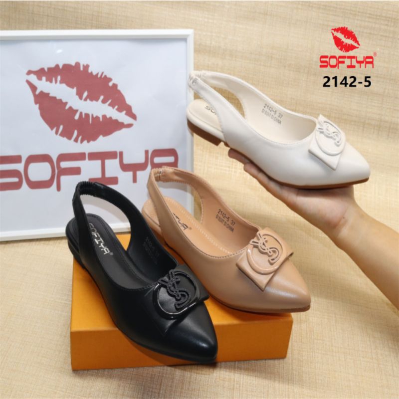 TERBARU 2142 5 SENDAL SOFIYA FLAT WANITA IMPORT