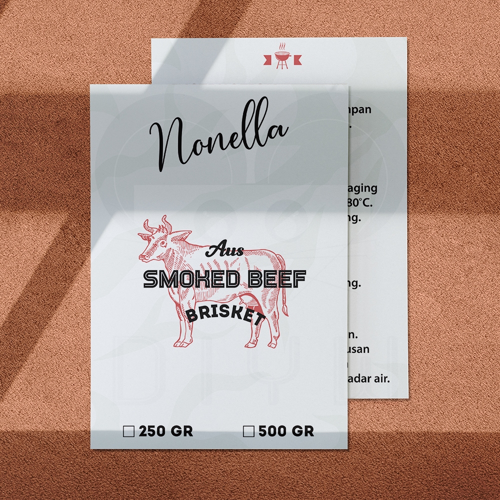 

Desain Label Kartu Instruksi / Instruction Card Label Design