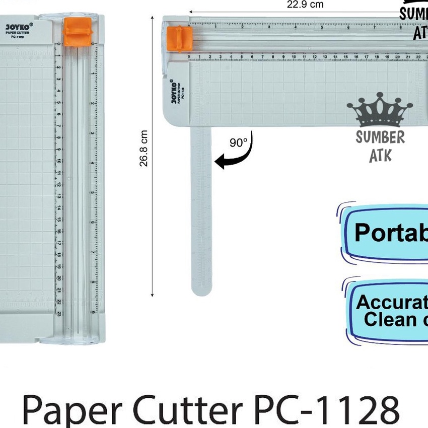 

KF7 Pemotong Kertas Paper Cutter Joyko PC1128 A5
