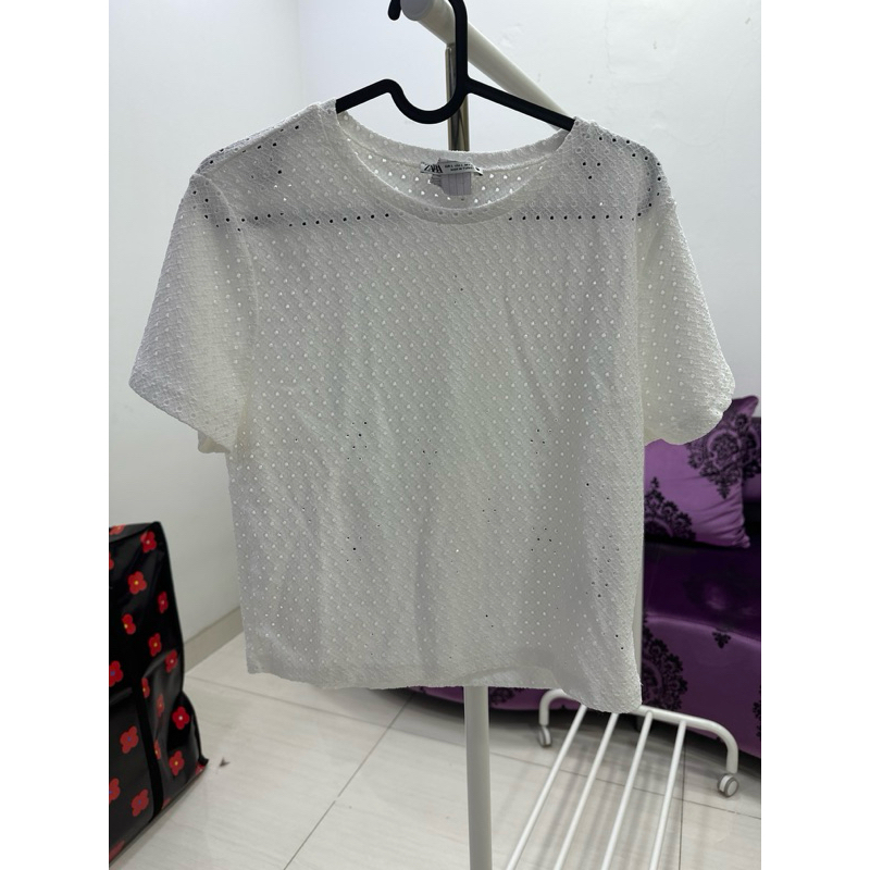 NBU Zara katbol white top