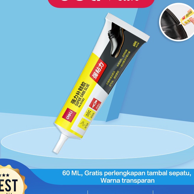 

Murah Deli Super Glue Lem Sepatu Lem Serba Guna 6 ML Gratis Perlengkapan Tambal Sepatu 53582