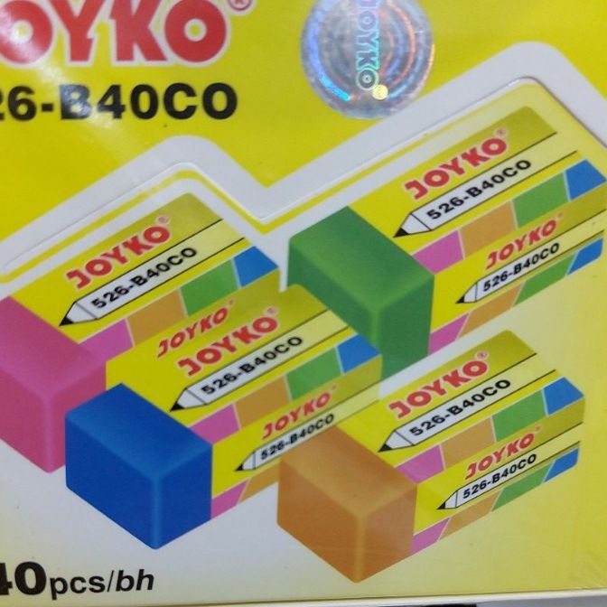 

Beli penghapus pencil joyko 526b4co warna warni