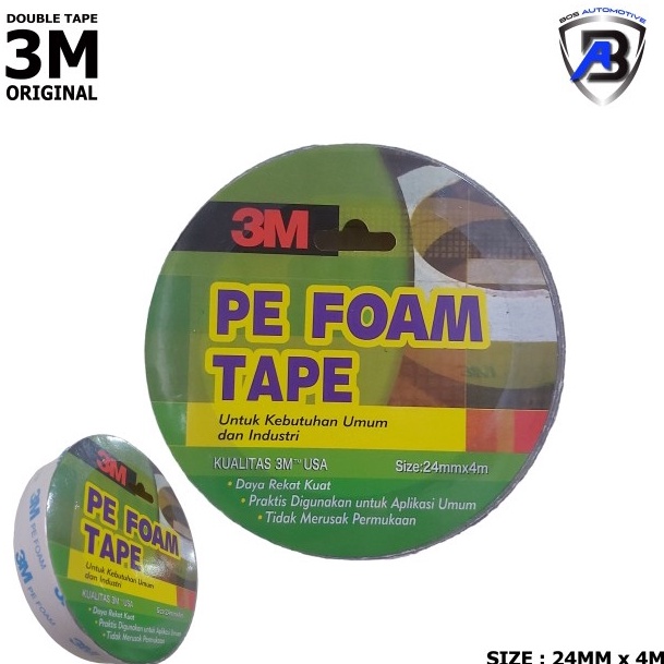 

Hot DOUBLE TAPE 3M PE FOAM SOLASI BB BUSA 24MM x 4M ORIGINAL