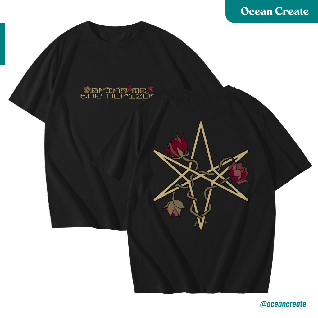 Kaos BMTH Flower Hex Bring Me The Horizon