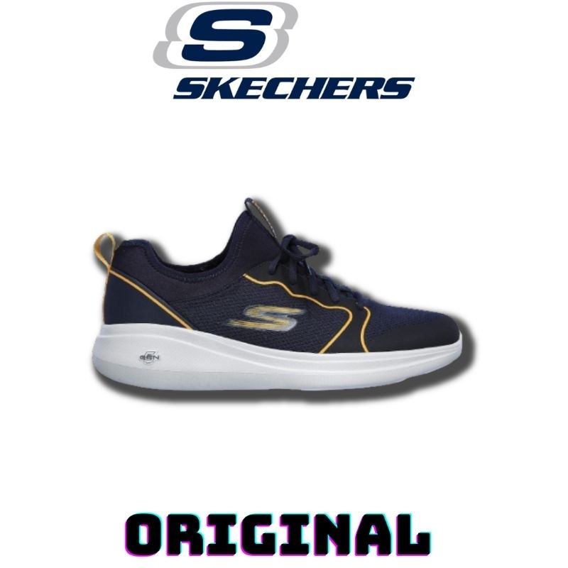 Sepatu Skechers Go Run Fast Navy Yellow ( 220002/NVYL ) Original