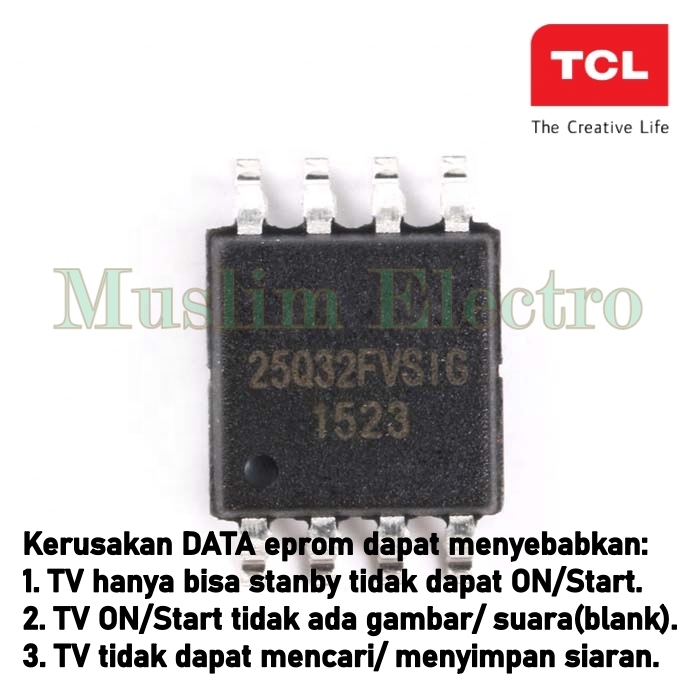Ic Eprom Isi FW TV LED TCL L24D310 24D310 Board TP.V53W.PB771