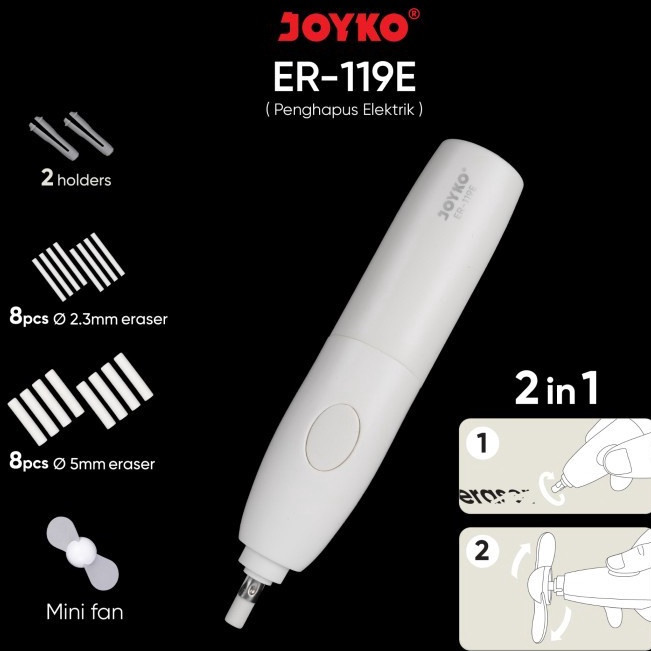

Paling Popular Penghapus Elektrik Kipas Angin Electric Eraser JOYKO ER119E ORI