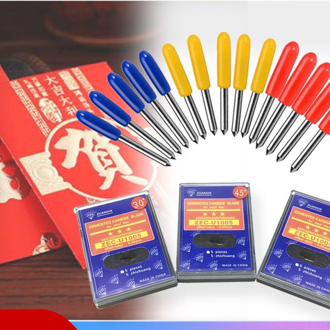 

KP8 5pcs 456 Derajat Cutting Sticker mata pisau Roland Roland Blade Roland Cutting Plotter Vinyl Cutter Blade