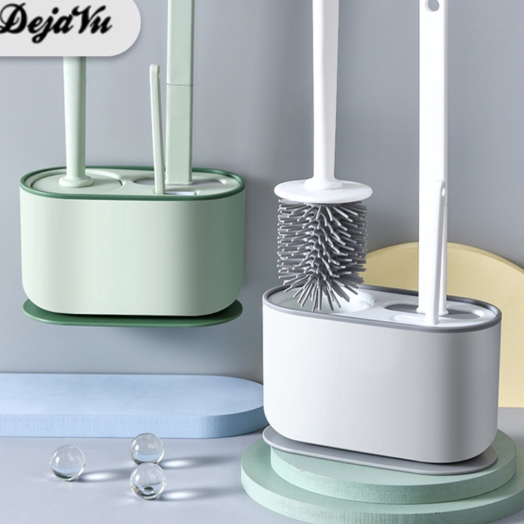 Dejavu Sikat Toilet Silikon 3 in 1 Sikat Fleksibel WC Sikat Pembersih Kamar Mandi Silicone Sikat WC 