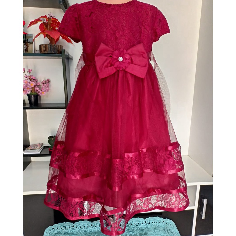 Model Baru Dress pesta anakGaun pesta anakdasiGaun Pesta 312 Tahun  Eksport Quality Premium Brukat B