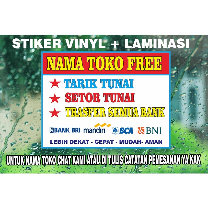 

STIKER KONTER ATAU WARUNG LAIN NYA FREE NAMA TOKO