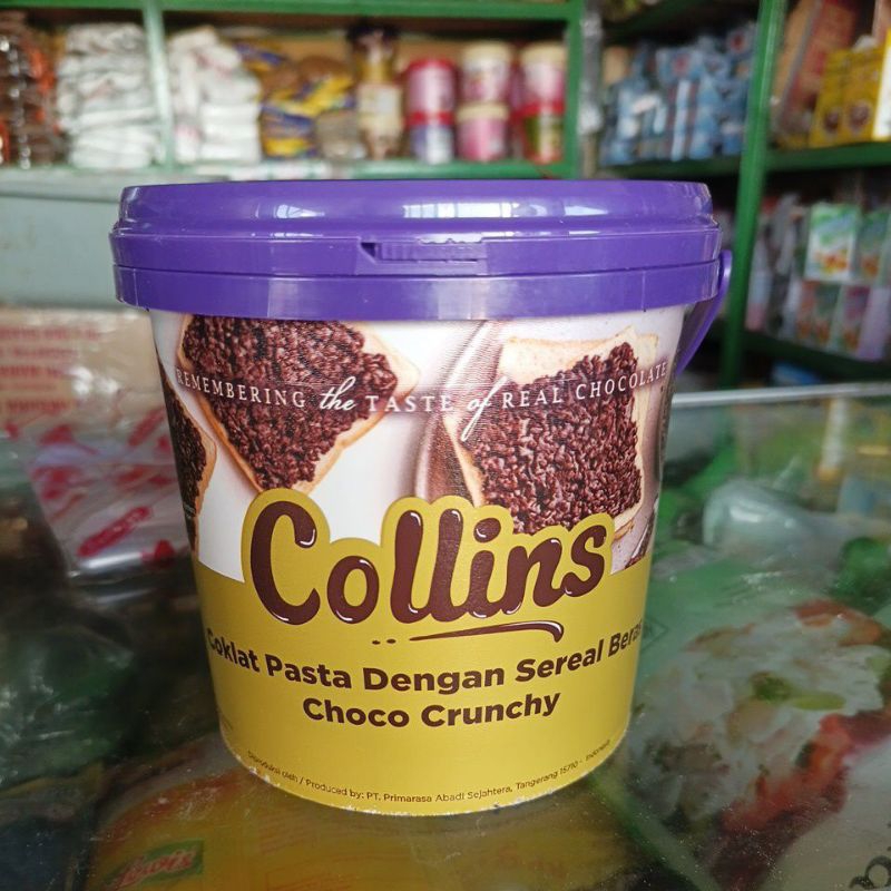 

Collins choco crunchy 1kg/choco crunchy Collins 1kg/pasta coklat dengan sereal beras Collins 1kg