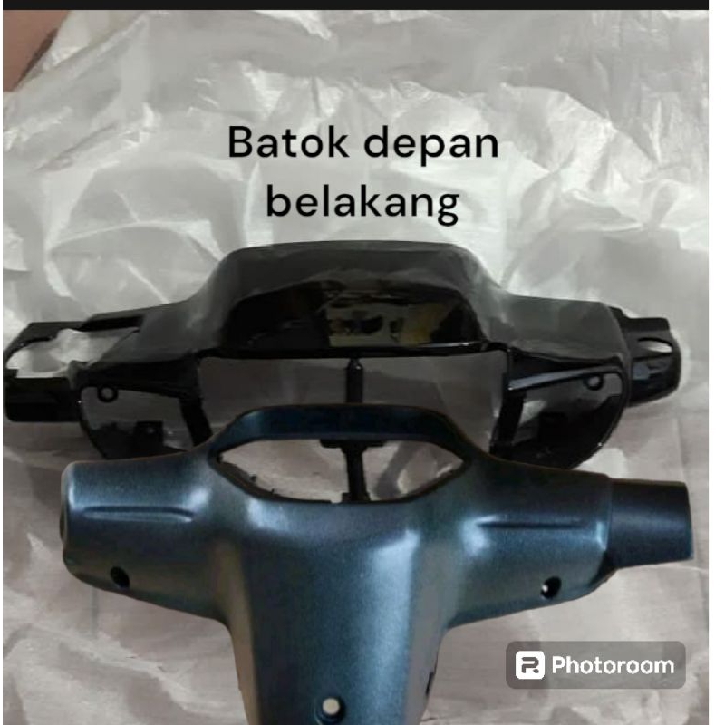 COVER BATOK KEPALA DEPAN BELAKANG MOTOR SUPRA X LAMA WARNA HITAM/BATOK KEPALA DEPAN SUPRA X LAMA