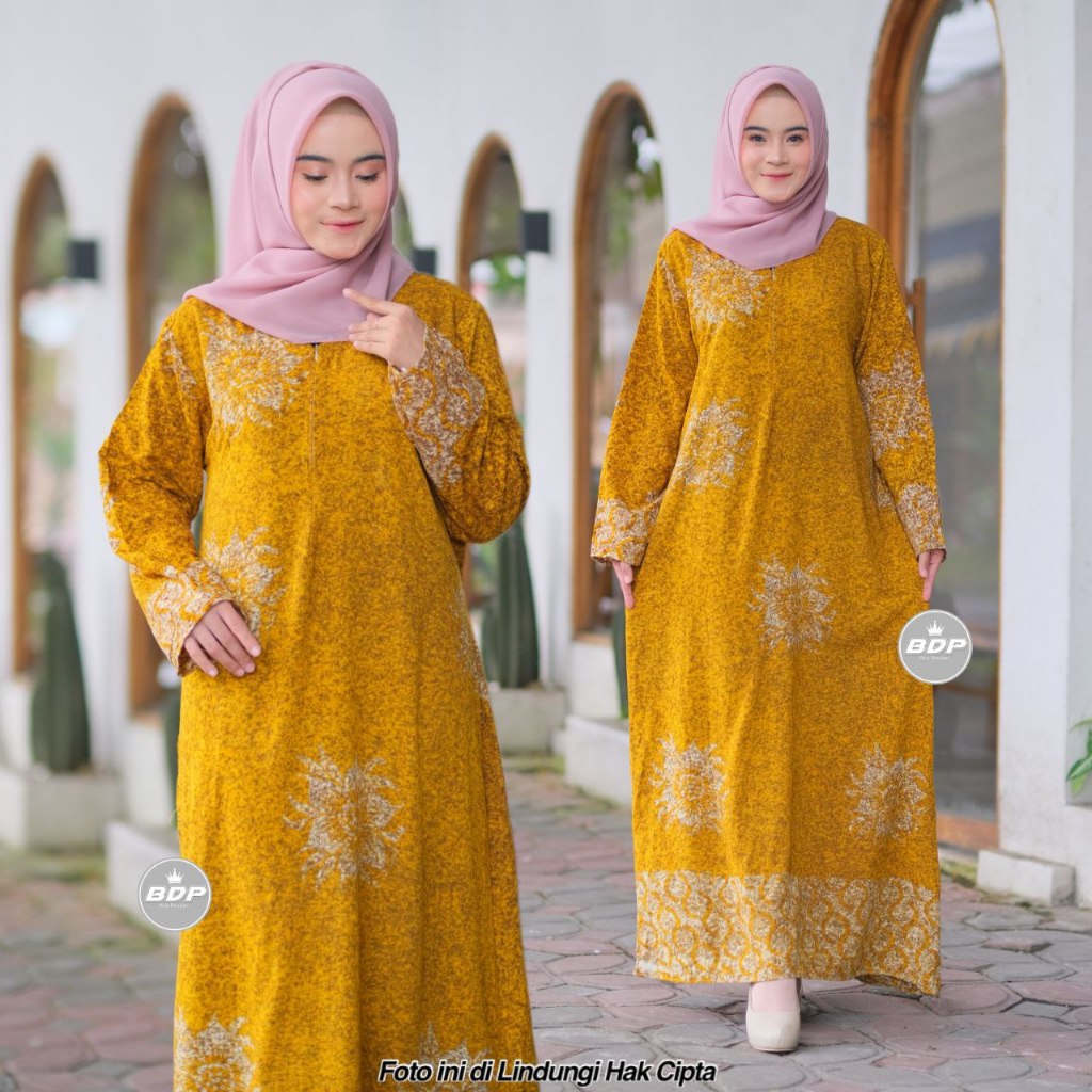 DIANPUTRI DASTER ARAB | GAMIS JEJE | RAYON SUPER GRADE A ORI MODEL RESLETING DEPAN BUSUI & BUMIL LD 110-syakila 24