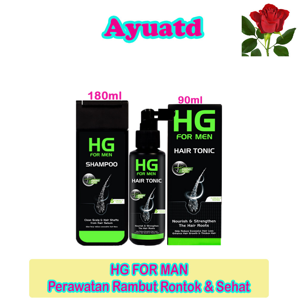 Hg For Men Paket Lengkap Perawatan Rambut Rontok