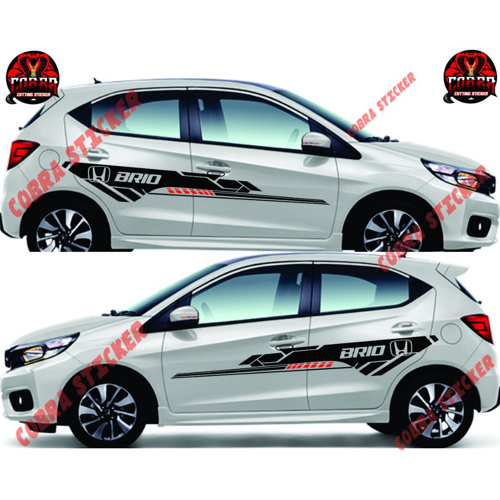 sticker brio sticker variasi mobil honda brio rs cuting sticker terbaru