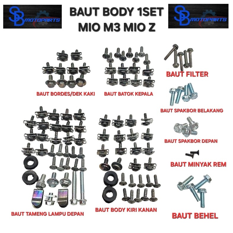 BAUT BODY BAUD BODI 1SET MIO M3 125 MIO Z 125 BEST QUALITY