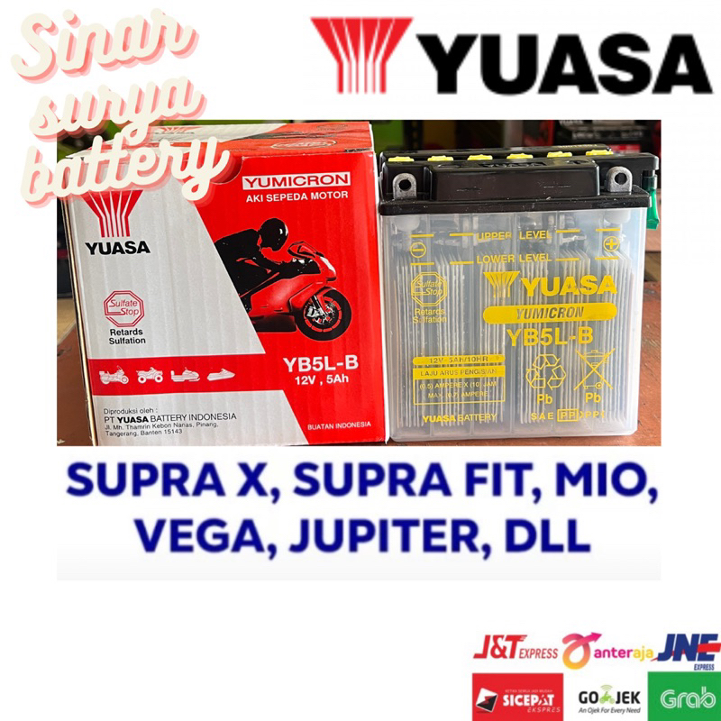 Aki basah Yuasa pafecta untuk motor Supra Fit,Jupiter,Vega R,DLL.