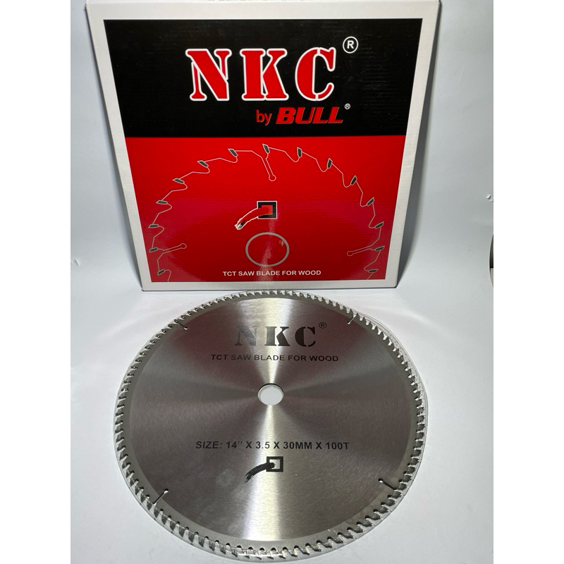mata gergaji kayu 14 inch NKC / mata gergaji kayu 14x100t NKC / mata gergaji cut off kayu tct 14 inc