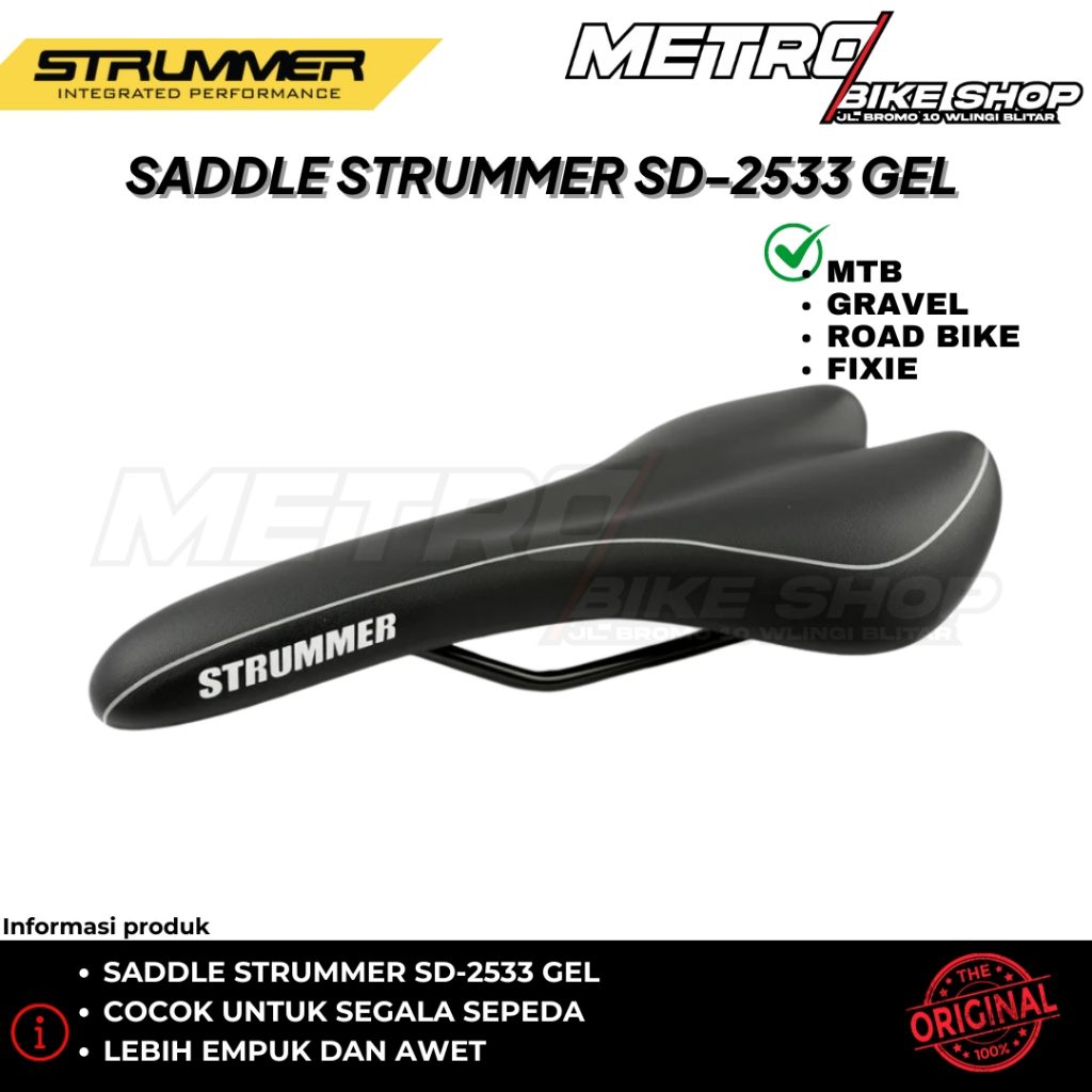 Saddle STRUMMER SD-2533 GEL Sadel sepeda gunung sadel sepeda fixie sadel sepeda balap sadel fixie