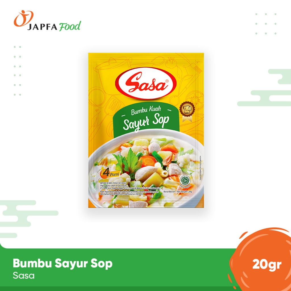 

Sasa Bumbu Kuah Sayur Sop 20gr