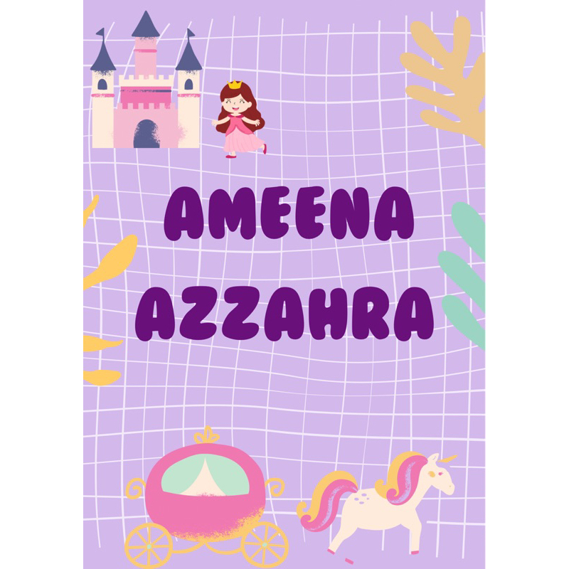 

Stiker Dinding Custom Nama Estetik Sticker A3