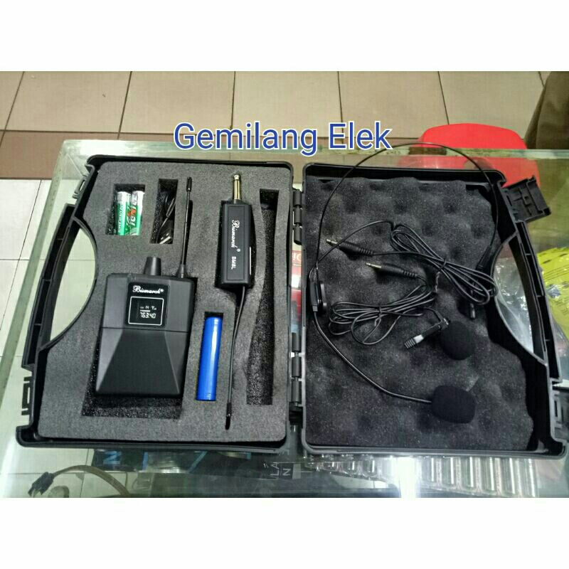 Mic Wireless BISMARCK BM8L Headset Clip On Original BM 8L