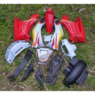 COVER BODY FULL SET HALUS KASAR SUZUKI SATRIA R RU 120 RG SPORT SATRIA LUMBA LIVERY MERAH PUTIH