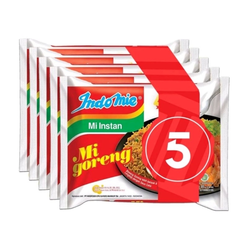 

PAKET INDOMIE GORENG 5 PCS